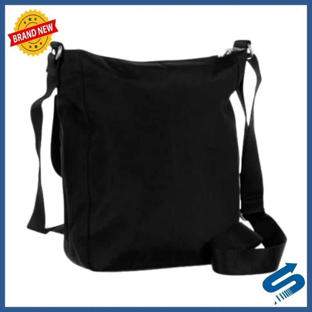 Large Nylon Crossbody Shoulder Bag with Multiple Pockets
